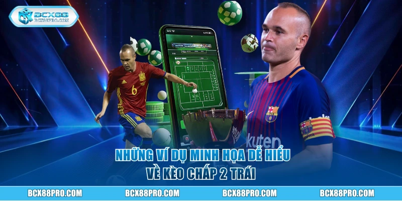 Kèo Chấp 2 Trái - Cách Bắt Cược Chuẩn Nhất Tại BCX88 2 Những ví dụ minh họa dễ hiểu về kèo chấp 2 trái